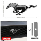 3D Metal Car Front Grille Emblem Logo Rear Trunk Badge Sticker For Ford Mustang Fiesta Focus Ranger Smax Kuga Mondeo Accessories