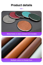2Pcs Leather Car Coaster Anti-slip Mat Cup Holder Pad For BMW X1 X2 X3 X4 X5 X6 X7 1 3 5 6 7 Series E60 E90 E70 G20 G30 G7