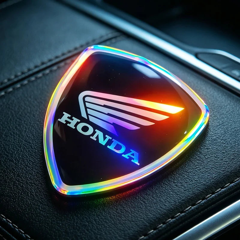 For Honda Stickers Motorcycle Stickers 3D Gel Emblem Logo Electric Car Stickers Accessories Reflective Colorful Laser Sticker
