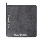 Dark gray car microfiber towel, oversized strong absorbent car wash cloth, high-efficiency cleaning wipe cloth