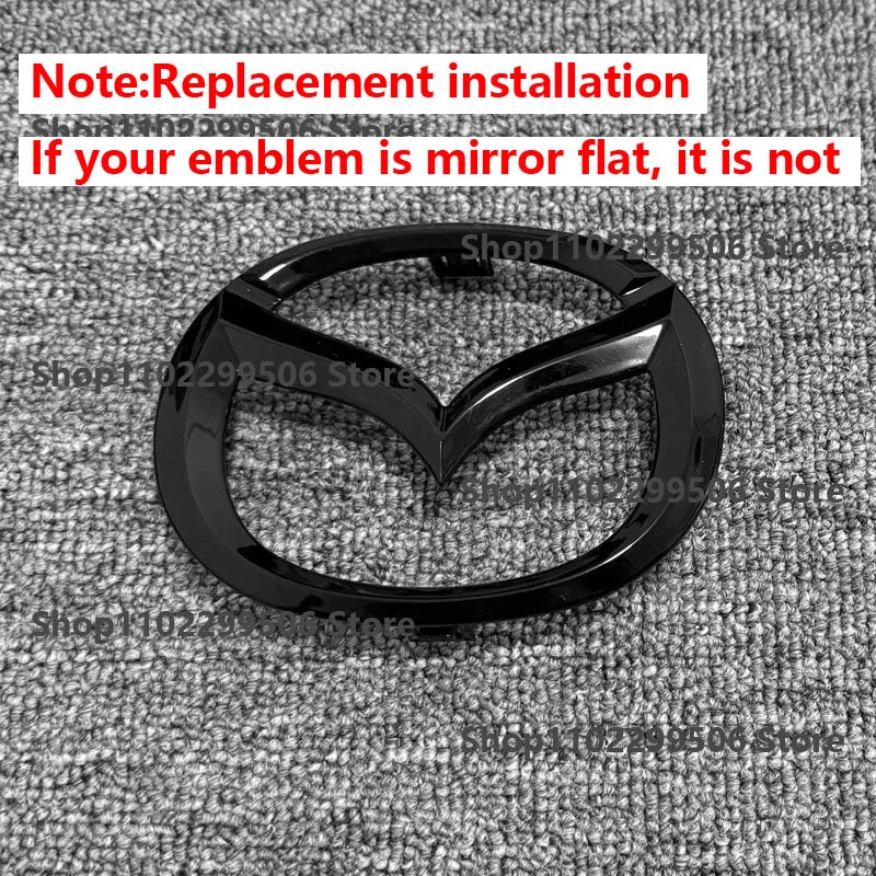 glossy black ABS Car Front Grille Eemblem Rear Trunk Badge Replace stickers  SKYACTIV  GX For 2019-2025 Mazda 3 Logo Accessories