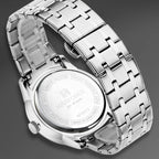 NAVIFORCE Men's Watch Classic Stainless Steel Strap 3ATM Waterproof Calendar Minimalist Dial Men's Chronograph Watch NF9272S