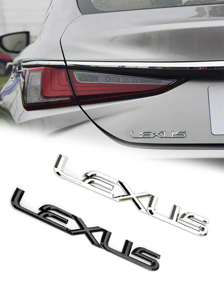 ABS Car Rear Trunk Emblem Badge Sticker For Lexus Logo ES300 IS300 IS350 ES250 ES350 IS250 CT200H GS350 NX200 Accessories