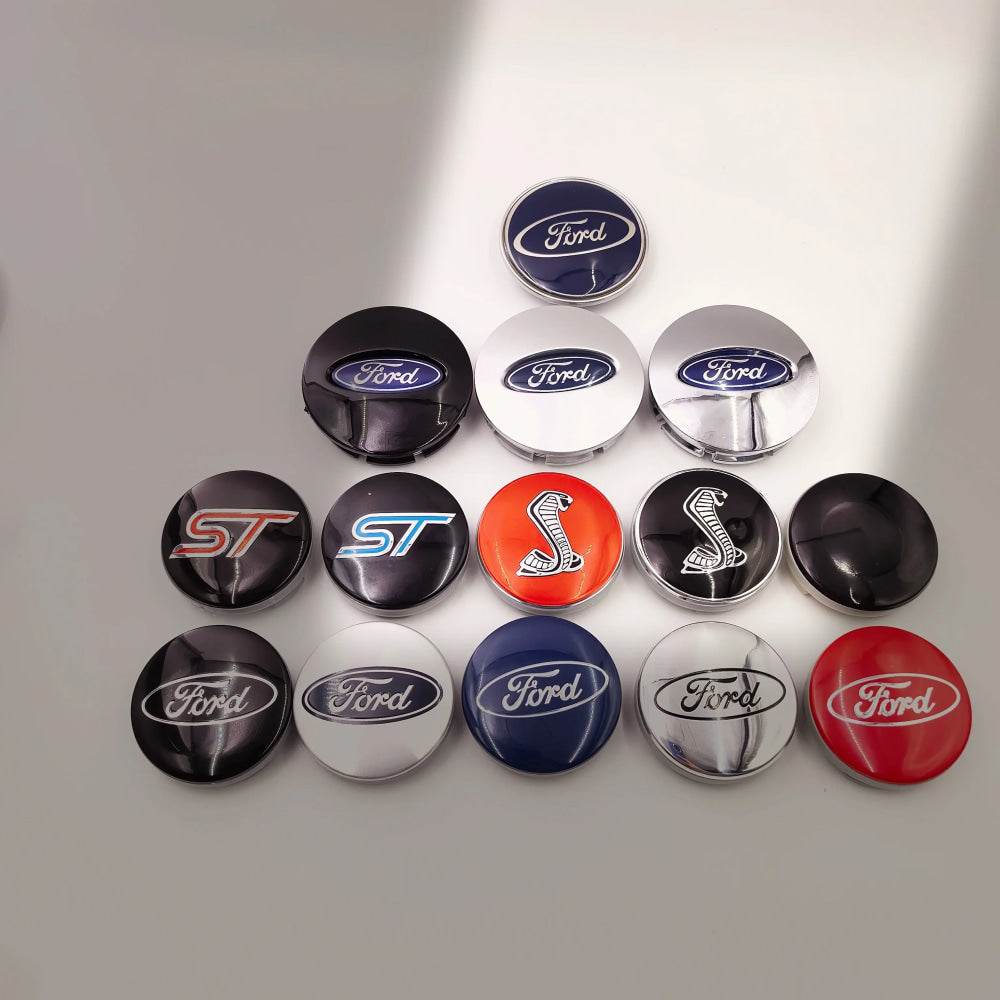 4pcs 54/62/65mm Car Wheel Center Caps Hubcap Cover Car Wheel Center Hub Metal Emblem Cap Cover for Ford Focus Mk3 F150 Mondeo