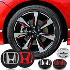 4pcs 56/58/60/69mm Car Wheel Center Hub Caps Accessories For Honda Type R Type S VTEC DOHC Modulo Vezel Legend Si RR Insight