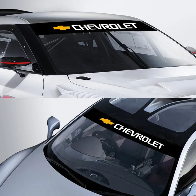 Easy Install Car Front Window Decoration Sticker CompatibleChevrolet Colorado Cruze Spark Captiva Malibu Trax Aveo Camaro Onix