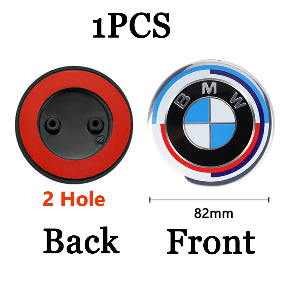74mm 82mm Car Hood Front Badge Tail Trunk Emblem Replacement Sticker for Bmw F20 F30 G20 f31 F34 F10 G30 F11 X3 F25 X4 I3 M3 M4