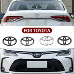 3D Car logo series Front Head Grill Hood Bonnet Emblem Rear Tail Bumper Trunk Badge For Toyota Corolla Camry RAV4 Hilux Yaris