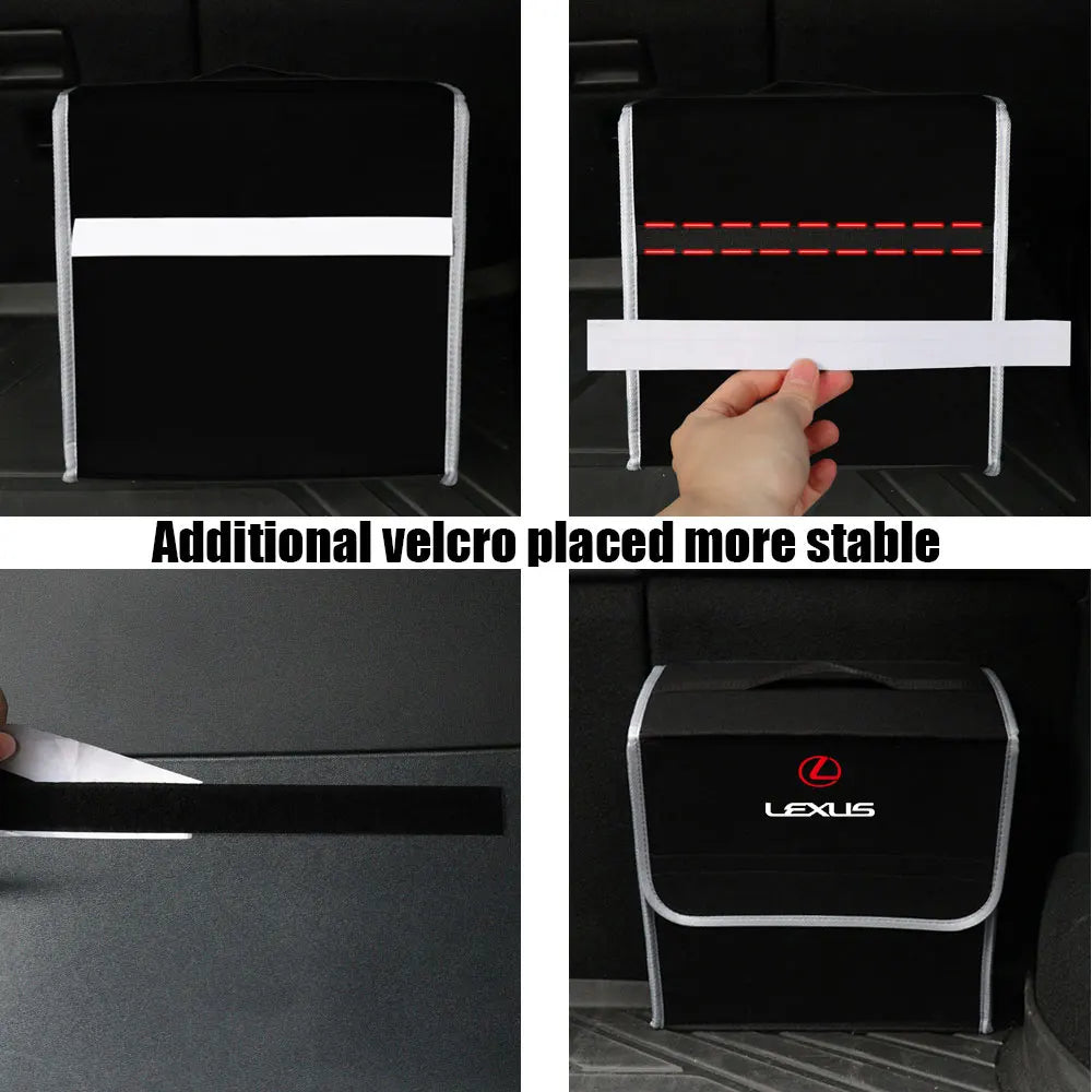 Car Large Capacity Trunk Storage Box Tool Organiser Bag Accessories For Lexus LS LC IS350 ES300h ES300 IS250 IS220d NX350h GS350