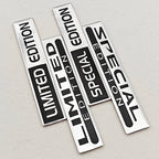 2pcs 3D Aluminum LIMITED/SPECIAL EDITION Emblem Badge Car Stickers Decal For Audi Honda Opel Toyota Mercedes Mazda Motorcycle