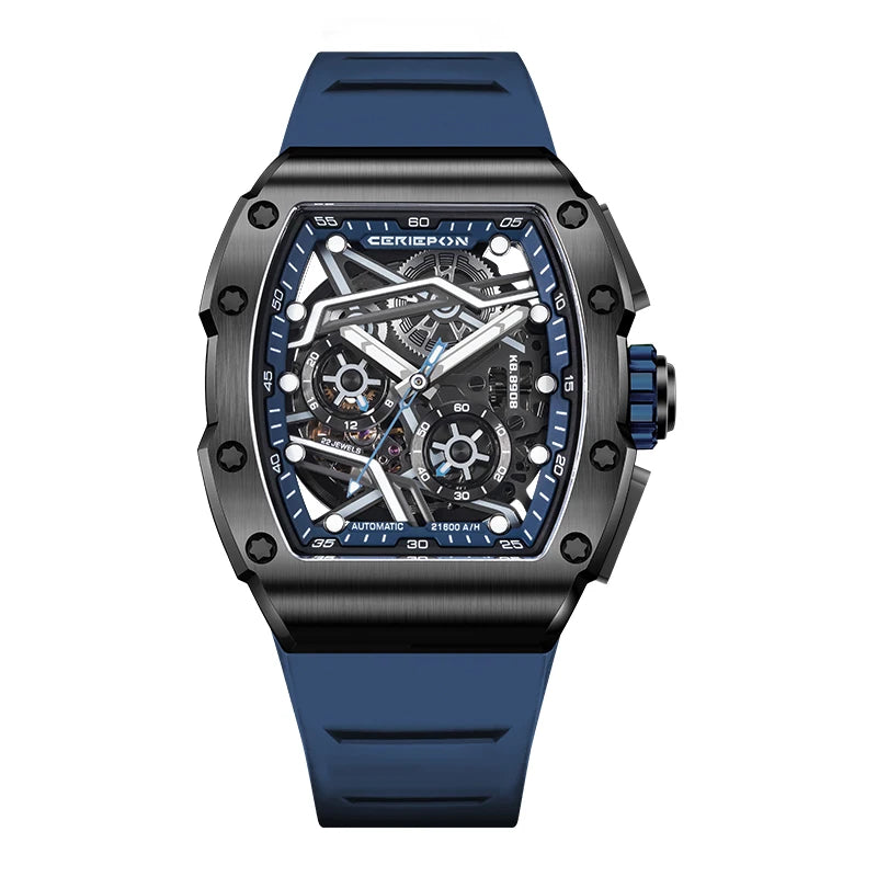 Pagani Designs-reloj automático de acero inoxidable para hombre, cronógrafo mecánico con esfera de grafiti Richard, complemento masculino de buceo