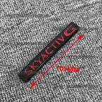 glossy black ABS Car Front Grille Eemblem Rear Trunk Badge Replace stickers  SKYACTIV  GX For 2019-2025 Mazda 3 Logo Accessories