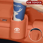 For Toyota Car Door Water Cup Holder Back Seat Drink Rack Leather Storage  Corolla Yaris Prius Camry Auris Avensis car sticker