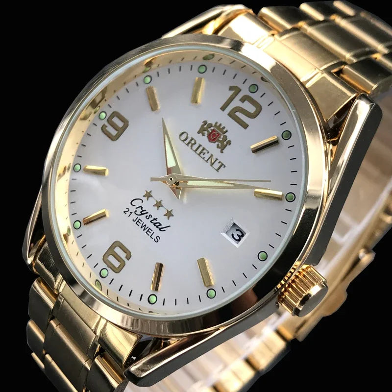 Orient Double Lion Watches High Quality Clock Brand New Top Men's Watch Multi-Function All-Steel Automatic Mechanical Tourbillon