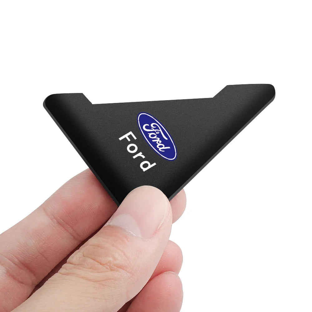 2/4PC Silicone Car Badge Door Corner Cover Bumper Crash Scratch Protector For Ford Fiesta Kuga Mustang ST Mondeo Explorer Escape