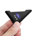2/4PC Silicone Car Badge Door Corner Cover Bumper Crash Scratch Protector For Ford Fiesta Kuga Mustang ST Mondeo Explorer Escape