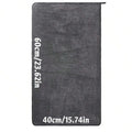 Dark gray car microfiber towel, oversized strong absorbent car wash cloth, high-efficiency cleaning wipe cloth