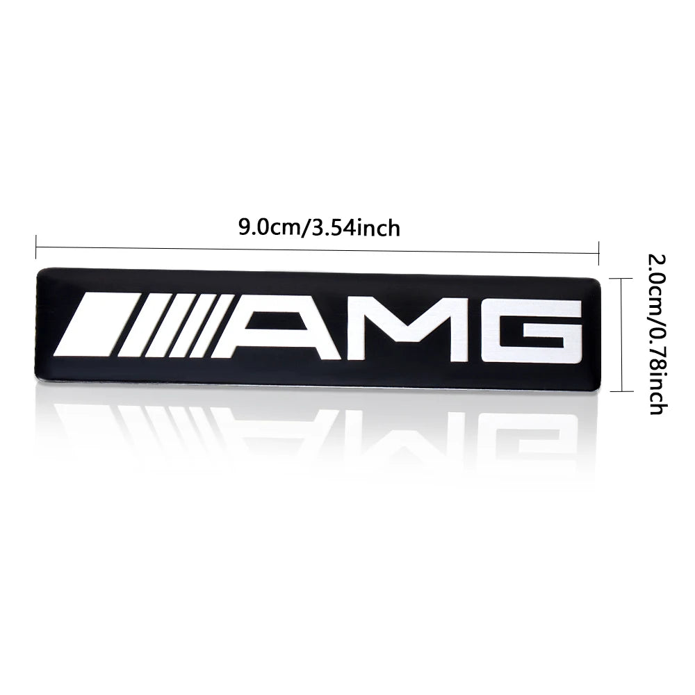 3D Aluminum Car Side Body Trunk Emblem Decoration Sticker For Mercedes Benz AMG Class GLK GLA CLA GLB W108 W447 W204 W205 Fortwo