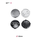 For Audi A8 A5 A6 C5 C6 C7 A7 A1 A3 A4 B5 Q3 Q5 Q7 TT 4pcs 60mm 61mm 68mm 69mm Car Wheel Hub Center Caps Rim Cover Accessories