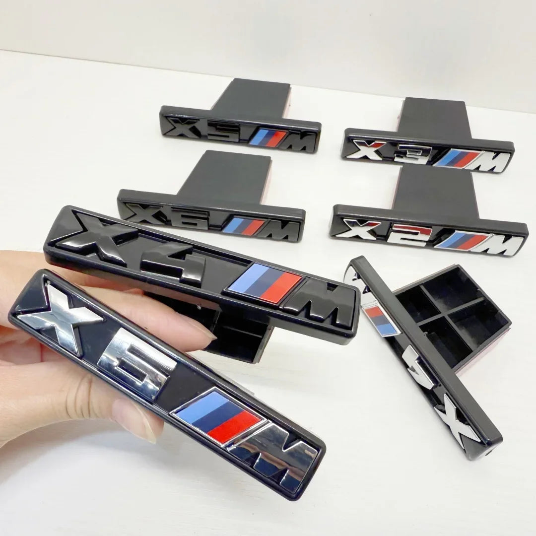 It is suitable for sports labeling of X-series ABS badge M in BMW X-series modified car logo X2M X3M X4M X5M X6M.