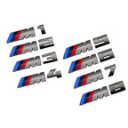 5.5cm for M logo new gray ABS sticker trunk badge for BMW X1M X2M X3M X4M X5M X6M X7M M1M2M3M4M5M6M7M8