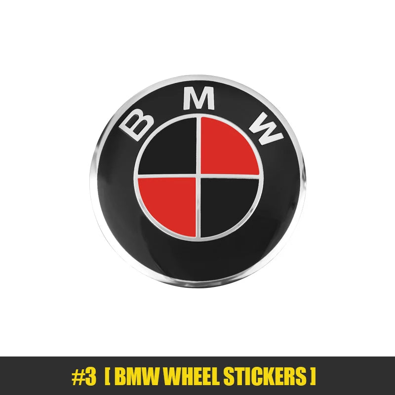 4Pcs 56mm Car Badge Wheel Center Hub Cap Sticker Accessories For BMW M E46 E90 E60 F30 F10 E39 E36 F20 G30 G20 E87 E92 E91 X1 X5