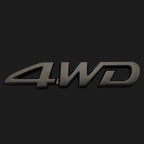 3D ABS Car Logo for Toyota RAV4 Rongfang black car logo TOYOTA 4WD decoration in the net logo rear trunk car accessories