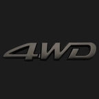 3D ABS Car Logo for Toyota RAV4 Rongfang black car logo TOYOTA 4WD decoration in the net logo rear trunk car accessories
