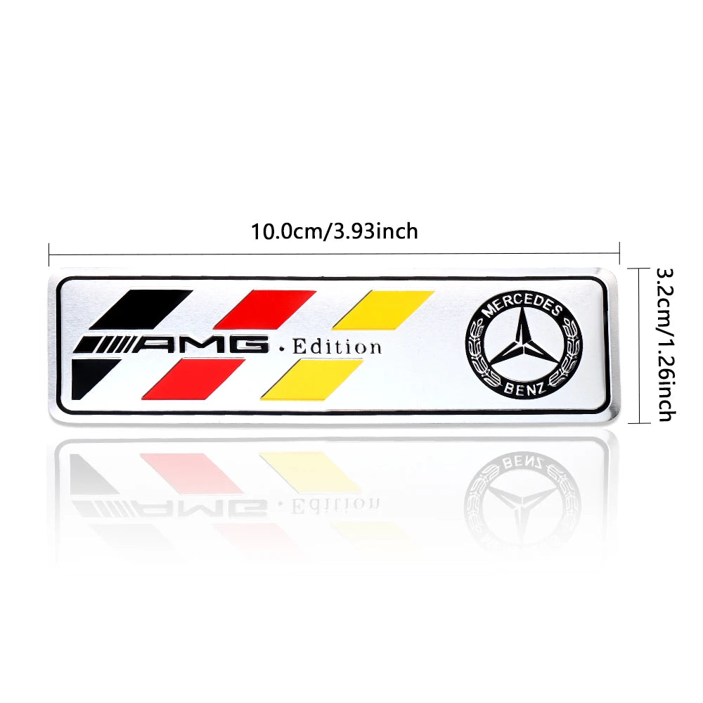 3D Aluminum Car Side Body Trunk Emblem Decoration Sticker For Mercedes Benz AMG Class GLK GLA CLA GLB W108 W447 W204 W205 Fortwo