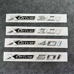3D ABS Car Mudguard Trunk Emblem Sticker XDrive  20i 23i 25i 28i 30i 35i 40i 45i 48i 50i 55i Badge Decal Decor Fit for X3 X5