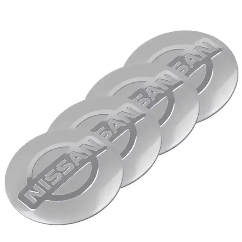 4Pcs 56MM Wheel Center Hub Cap Badge Emblem Decal Stickers Fit For Nissan Nismo Tiida Teana GTR 350Z 370Z 240SX Juke Note