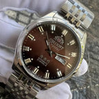 9898 Store Orient Watch Japanese Movement Sport Casual Unisex Watch World Time Luminescent Stainless Steel