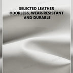 SEAMETAL Car Glasses Case Wear-Resistant PU Leather Sunglasses Holder Hook and Loop Fastener Eyewear Protection Box Scratch-Free