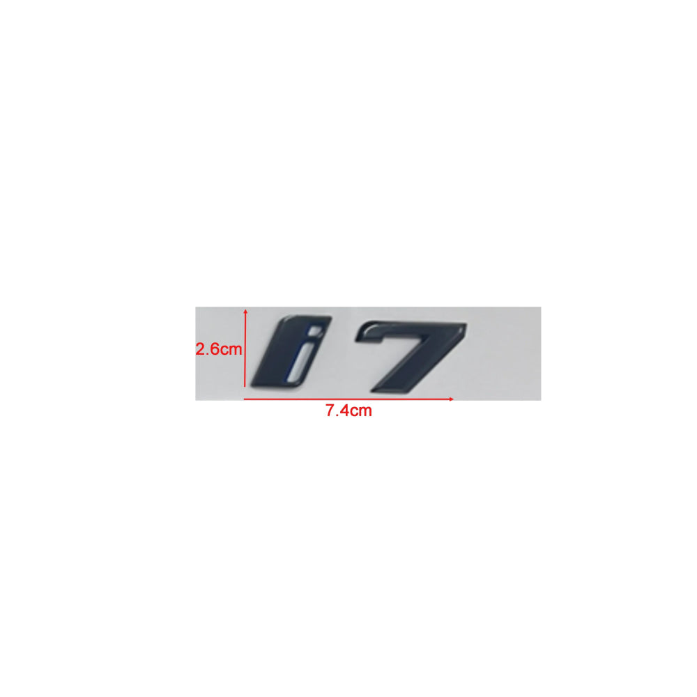 ABS Letters Numbers Glossy Black ix i3 i4 i7 iX ix3 iX4 ix7 Emblem for BMW X1 X3 X5 X6 GT Car Rear Logo Badge Sticker
