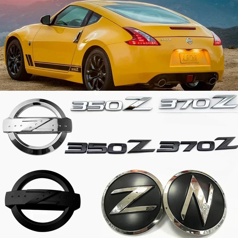 Car Rear Trunk Side Emblem Sticker for Nissan Z Logo 350Z 370Z X-Trail Qashqai Tiida Teana NV200 NP300 Sentra Altima Versa T32