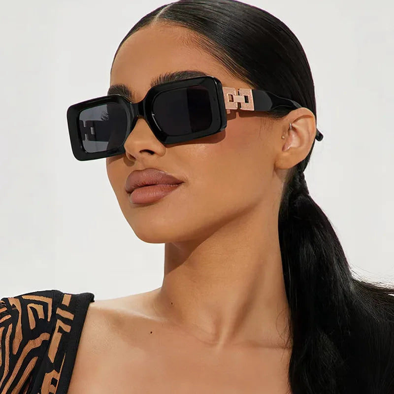 New Small Rectangle Sunglasses Men Women Square Sun Glasses Travel Shades Vintage Eyewear UV400 Cat Eye Oval Shape Gafas De Sol