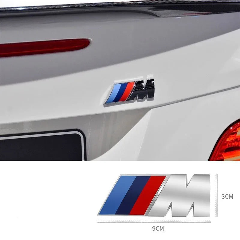 3D ABS M Logo For BMW Sport F10 F30 G01 E83 F39 E84 F48 M1 M2 M3 M4 M5 M6 Car Emblem Stickers Body Trunk Badge Decal Accessories