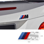 3D ABS M Logo For BMW Sport F10 F30 G01 E83 F39 E84 F48 M1 M2 M3 M4 M5 M6 Car Emblem Stickers Body Trunk Badge Decal Accessories