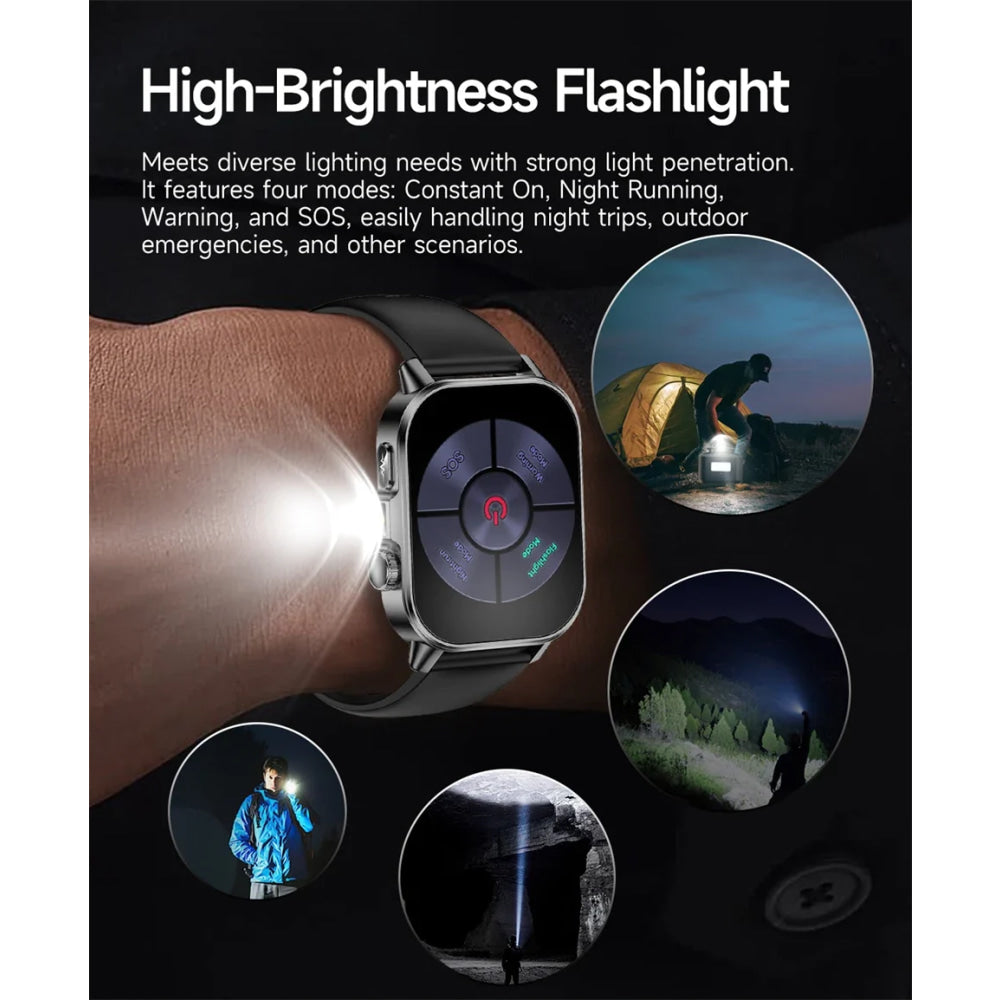 2026 New Model Uric Acid & Lipid Health Analysis Smart Watch Men ECG+PPG Bluetooth Call 2.01-inch Flashlight Smartwatch Women