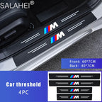 Car Door Sill Carbon Fiber Threshold Trunk Bumper Stickers Protector Strips for BMW X1 X3 3 5 Series G30 G20 G32 G11 Accessoies