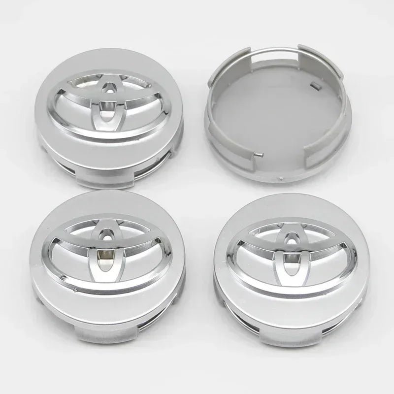 4Pcs 57/62mm Car Wheel Center Hub Caps For Toyota Rav4 Aygo Yaris Corolla Camry Car Tire Center Decoration Stickers Accessories