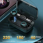 Wireless Earphones 9D Stereo - 3500mAh Charging Box Sports Waterproof TWS Bluetooth Headphones with Microphone