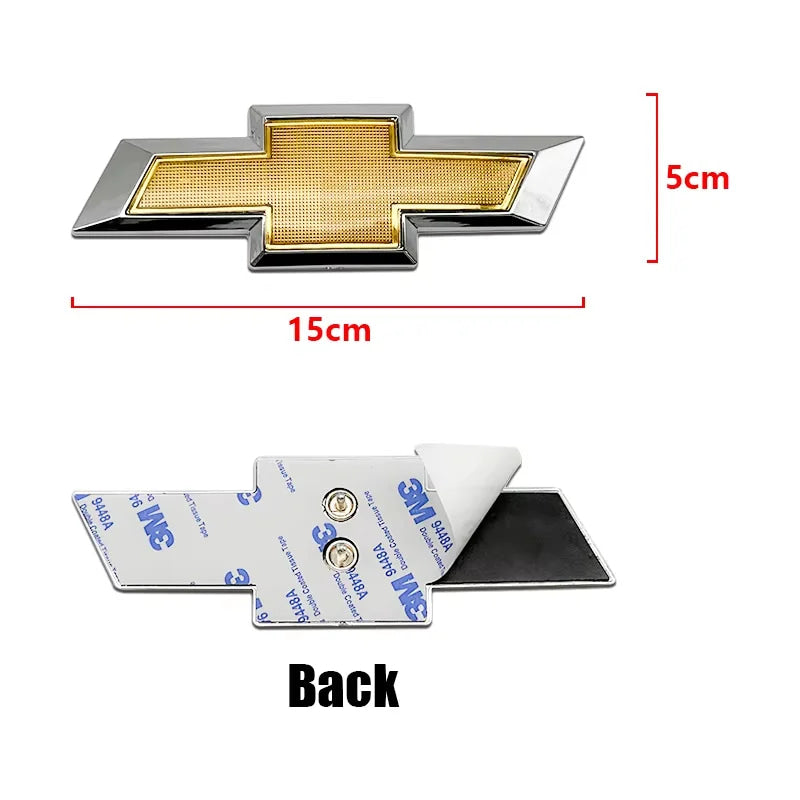 1Pc 15cm 3D ABS Car Emblem Sticker for Chevrolet Captiva 2011-2018 Front Grill Rear Bumper Tail Door Trunk Styling Accessory