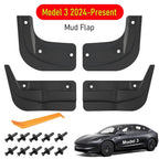Protect Paint Mud Flap for Tesla Model 3 Y Accessories 2025 2026 Mud Flaps Tire Splash Guard All Weather Car Mudflap Accessories