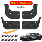 Protect Paint Mud Flap for Tesla Model 3 Y Accessories 2025 2026 Mud Flaps Tire Splash Guard All Weather Car Mudflap Accessories