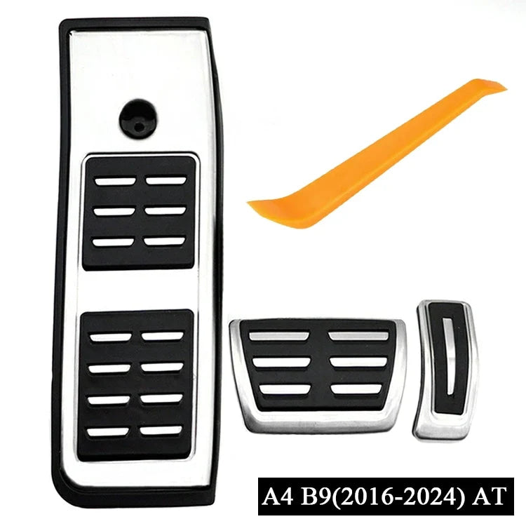 LULECI Car Pedals for Audi AT MT 2009-2024 A4 B8 B9 A6 C7 C8 Q5 High Quality Stainless Steel Accelerator Brake Pedal Cover Pads