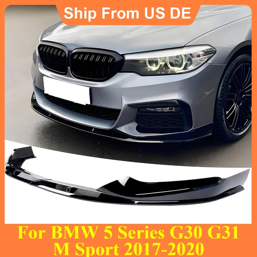Bumper Lip For BMW 5 Series G30 G31 M Sport 2017 2018 2019 2020 Car Front Bumper Lip Splitter Spolier Diffuser Body Kit Tuning