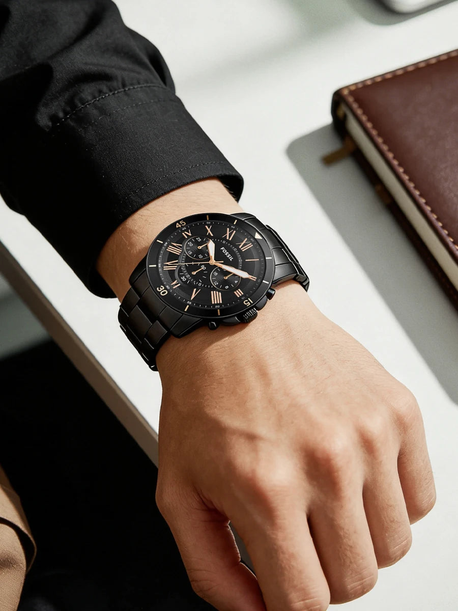 Fossil FS5374 Luxury Men's Watch Sport Quartz Chronograph Waterproof Luminous Stainless Steel Wristwatch Relogio Masculino
