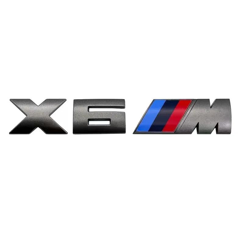 5.5cm for M logo new gray ABS sticker trunk badge for BMW X1M X2M X3M X4M X5M X6M X7M M1M2M3M4M5M6M7M8