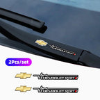 2Pcs Car Body Stickers Windshield Wiper Decals Accessories For Chevrolet Corvette Montana TrailBlazer Silverado Traverse Camaro
